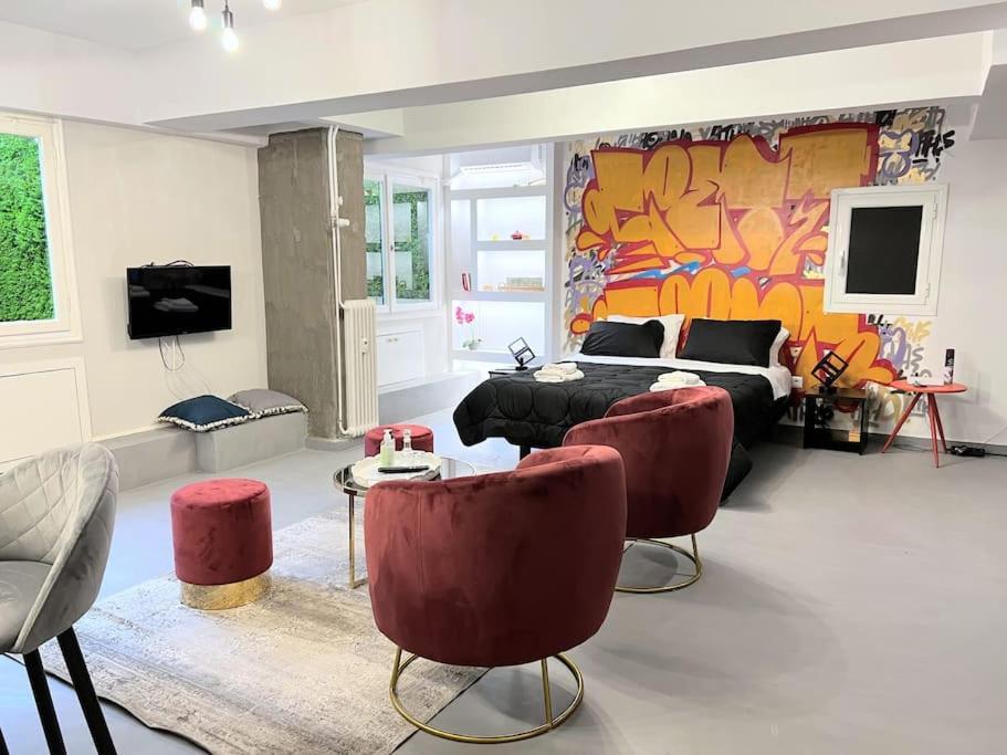 Brand New Modern Street-Style Studio /City Center Athens Exterior photo